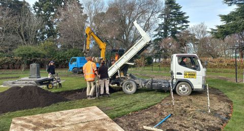 Healthy soil booster for domain's rose gardens