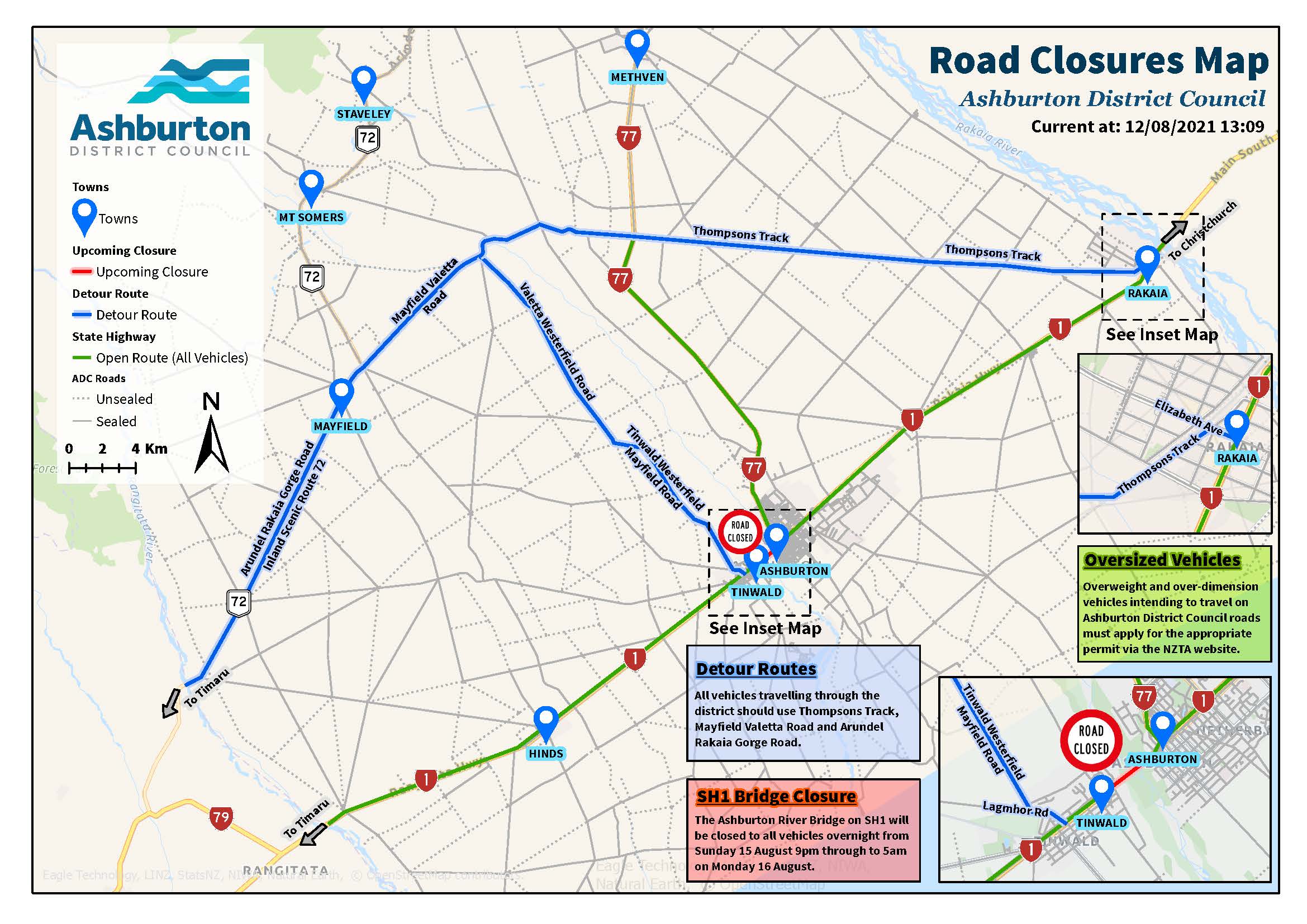 Detour map