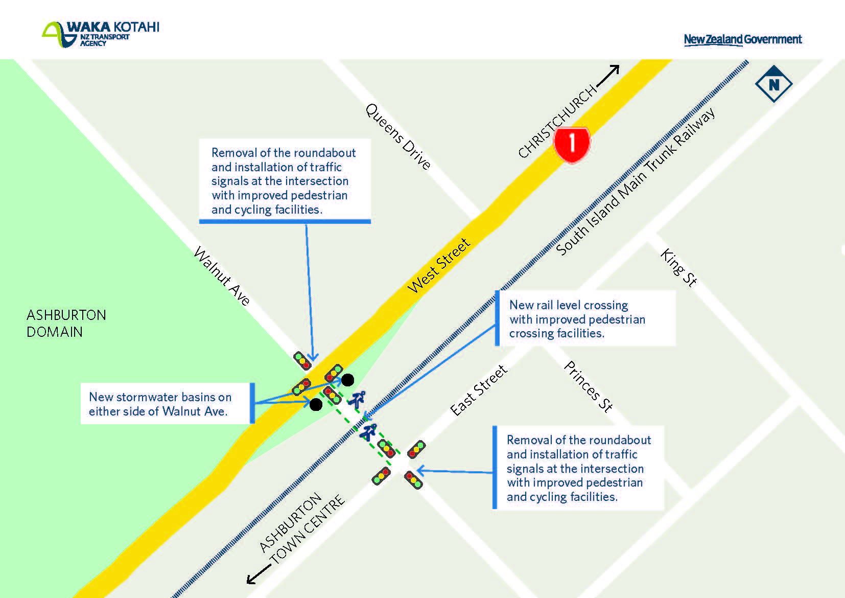 Map of walnut ave work