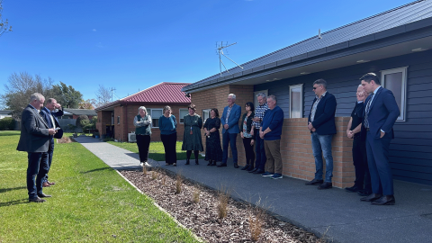 Ribbon cut at new Friendship Lane units