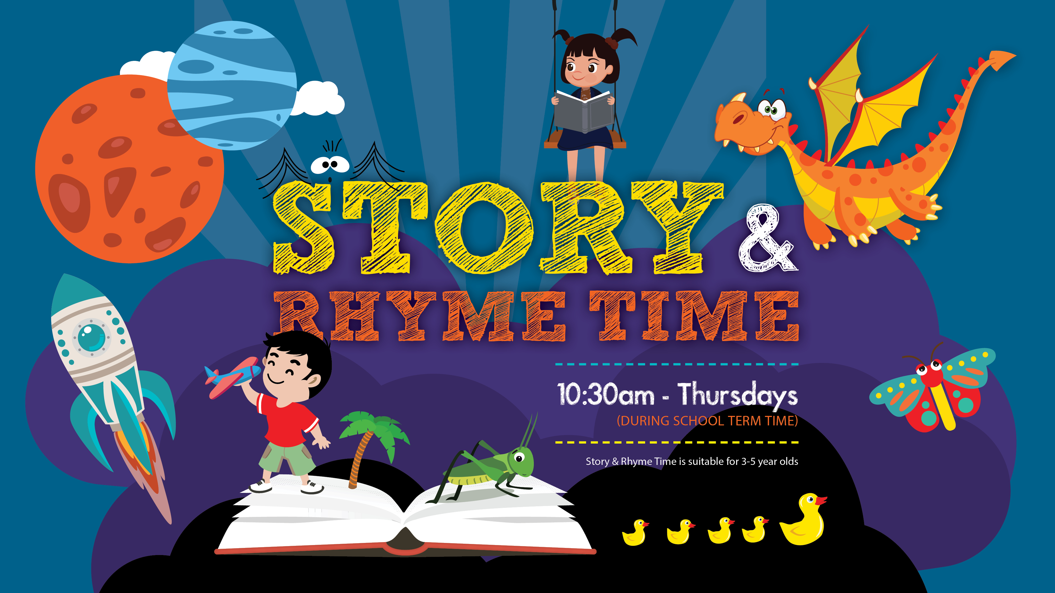 Story and Rhyme Time 10:30am Thursdays