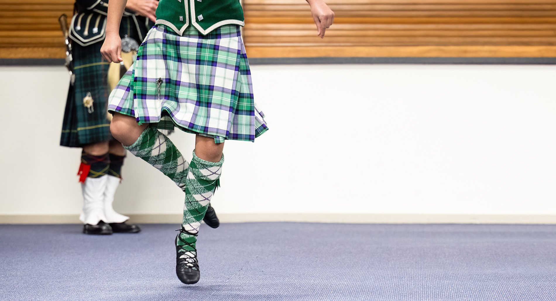 A highland dancer