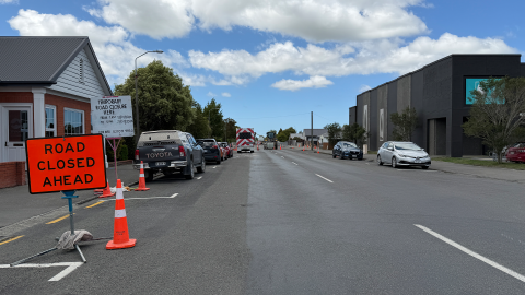 Wastewater pipe renewal underway on Tancred Street