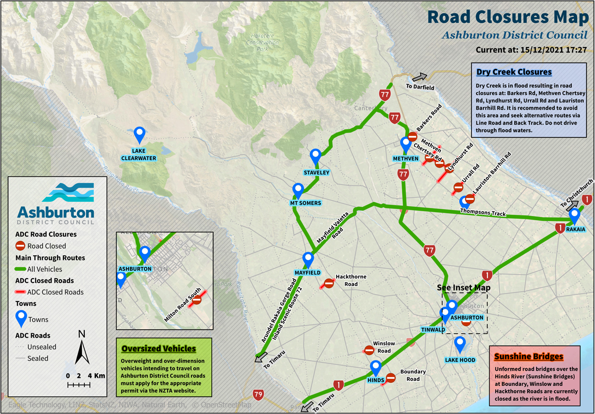 Road Closures Map