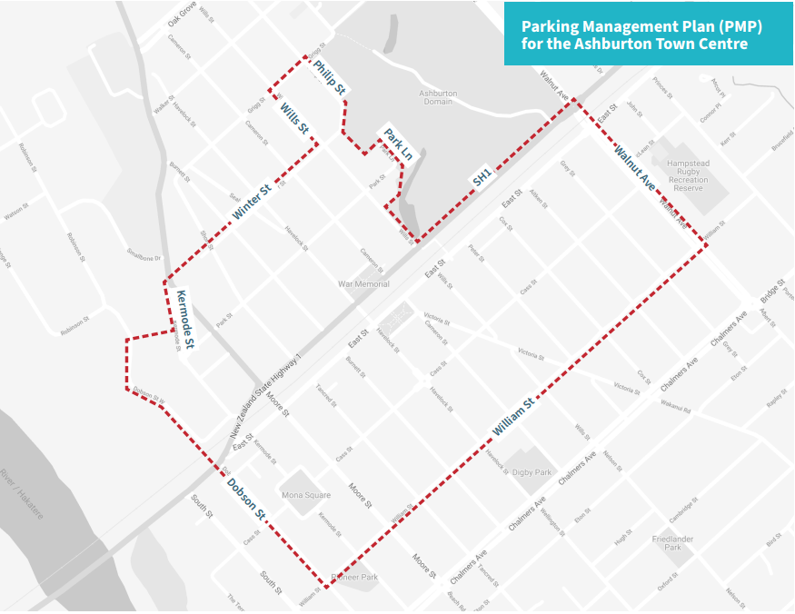 Ashburton town centre map