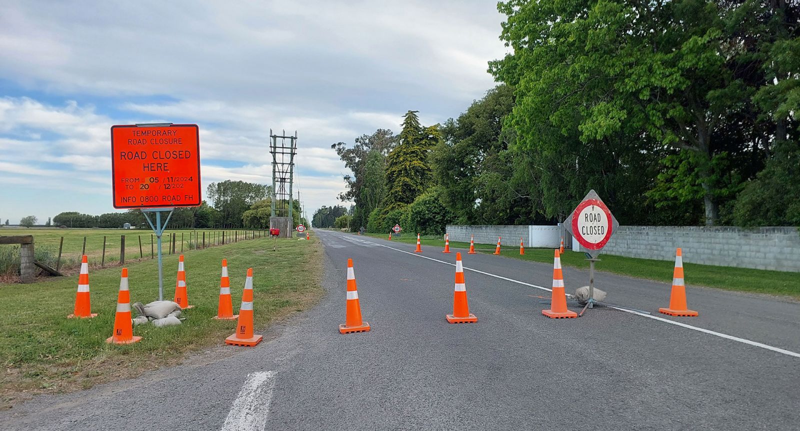 Temp Traffic management banner image