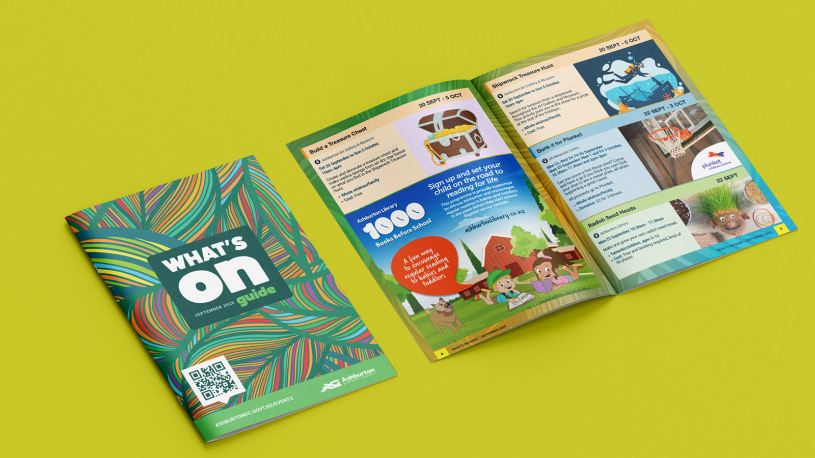 Booklets on table banner image