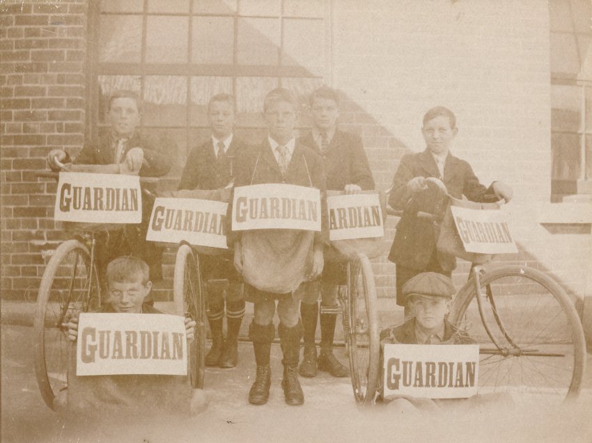 Guardian paper boys from approx. 1920s.
