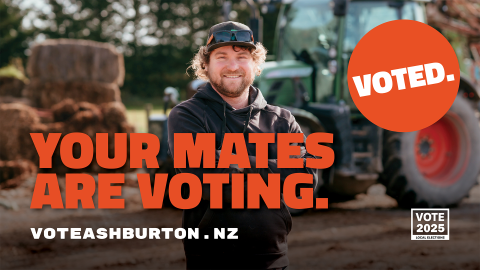 Local faces help promote local voting