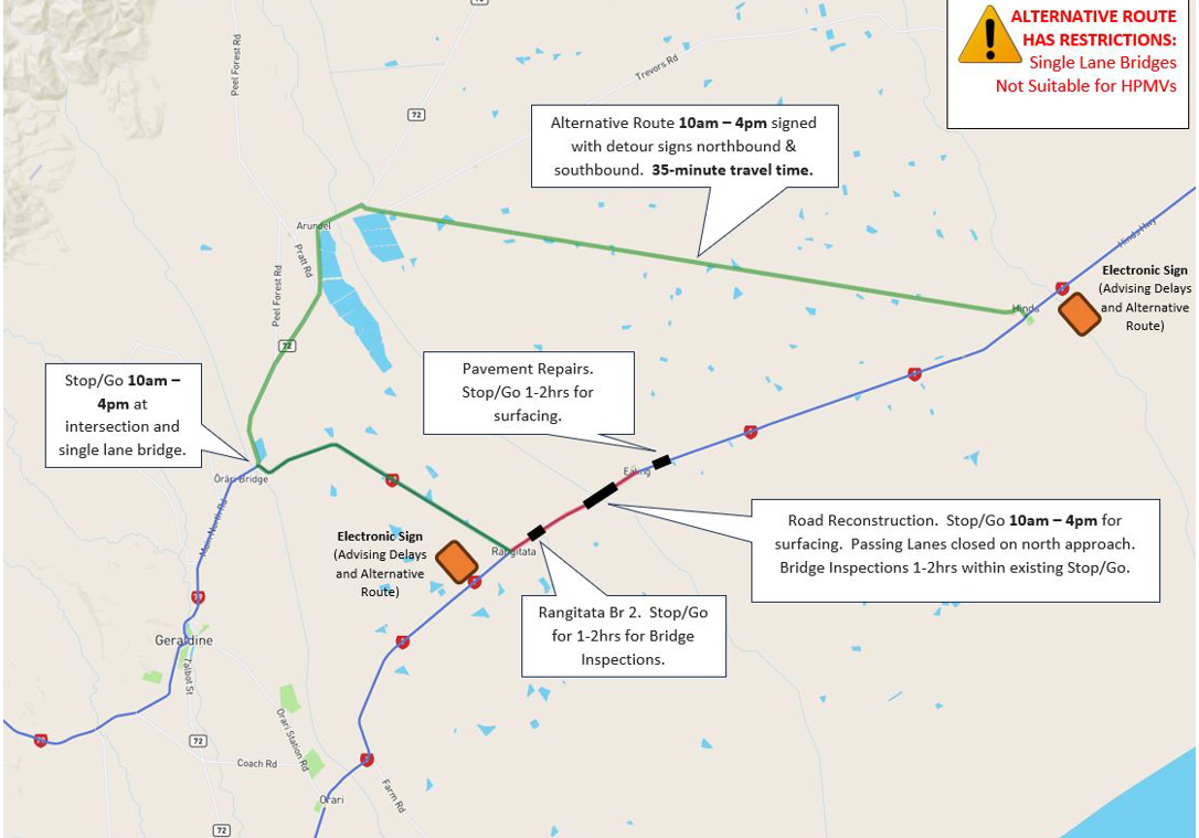 Detour map