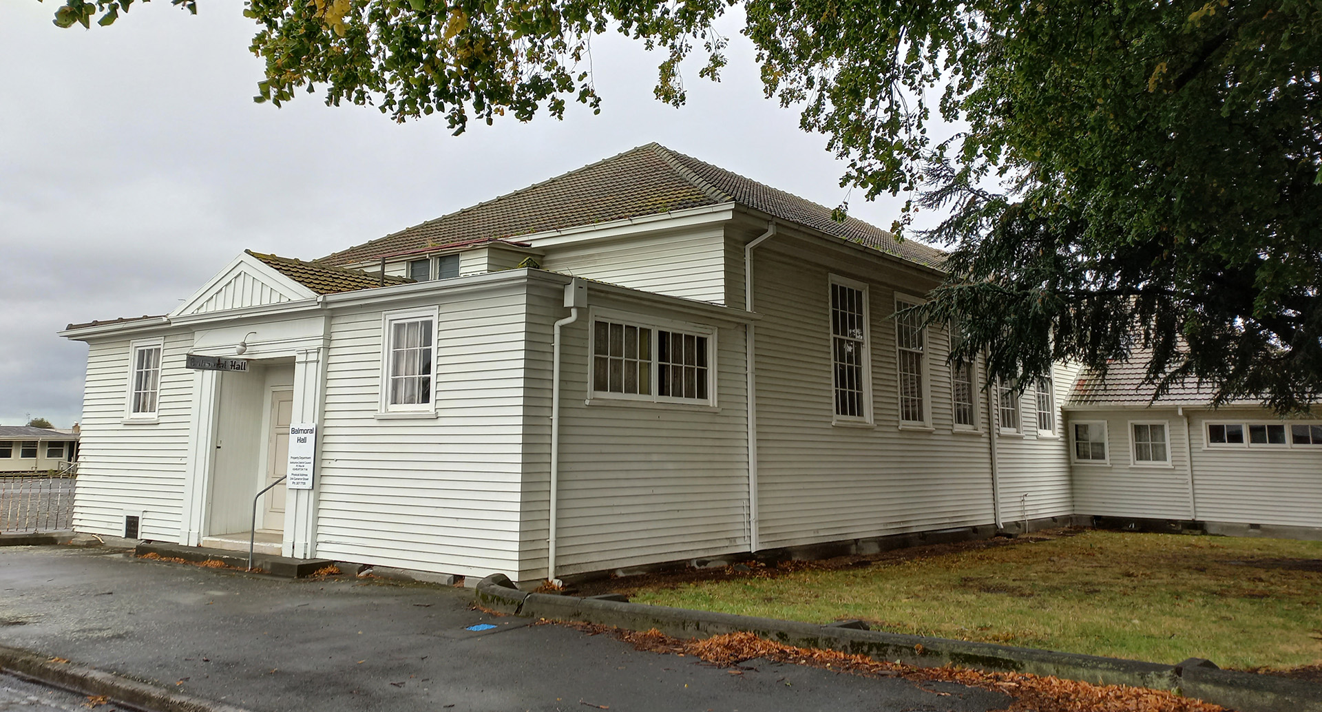 Old weatherboard hall