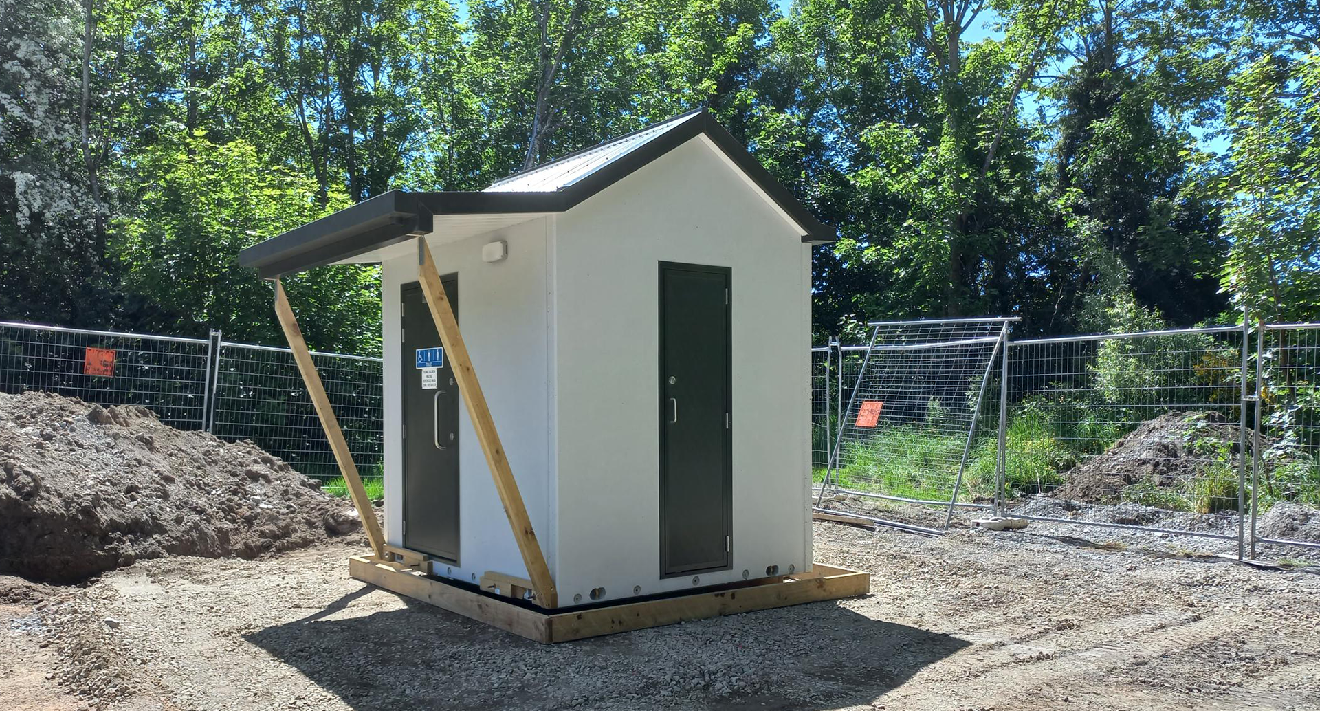 Taylors Stream toilet under construction