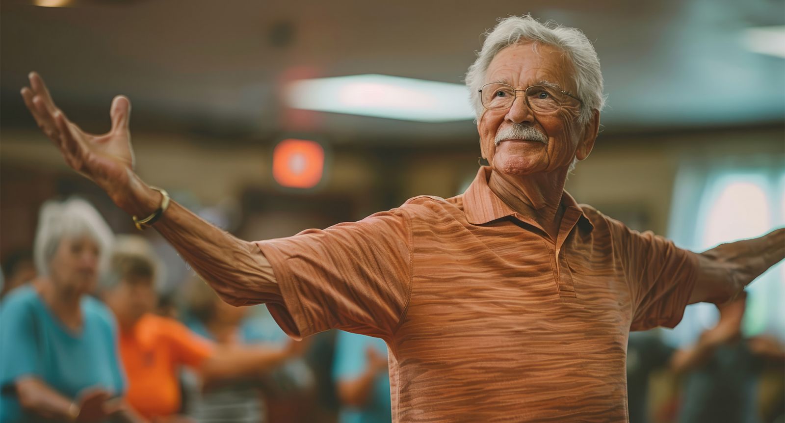 Elderly person doing tai chi banner image
